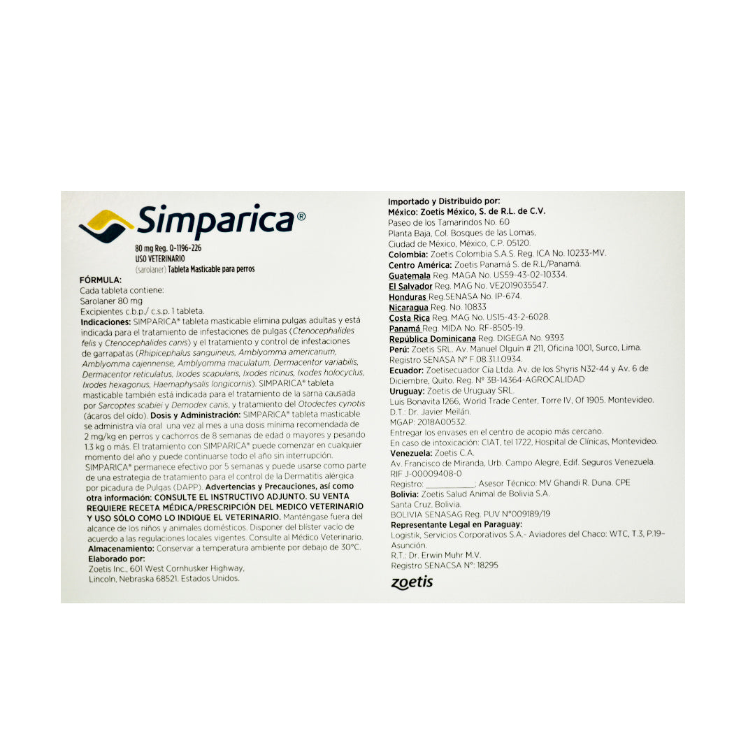 Simparica 80 mg 3 tab