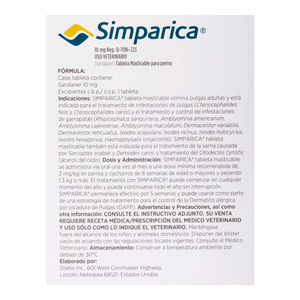 Simparica 10 mg 3 tab