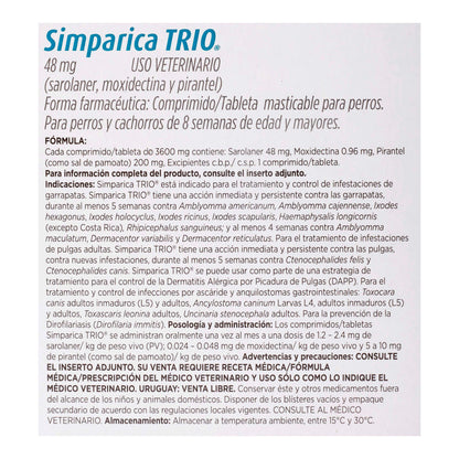 Simparica TRIO green 20.1-40 kg 3 tabs