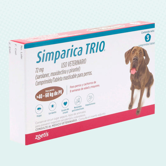 Simparica TRIO brown 40.1-60 kg 3 tabs