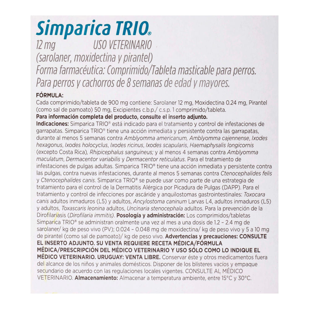 Simparica TRIO caramel 5.1-10 kg 1 tab