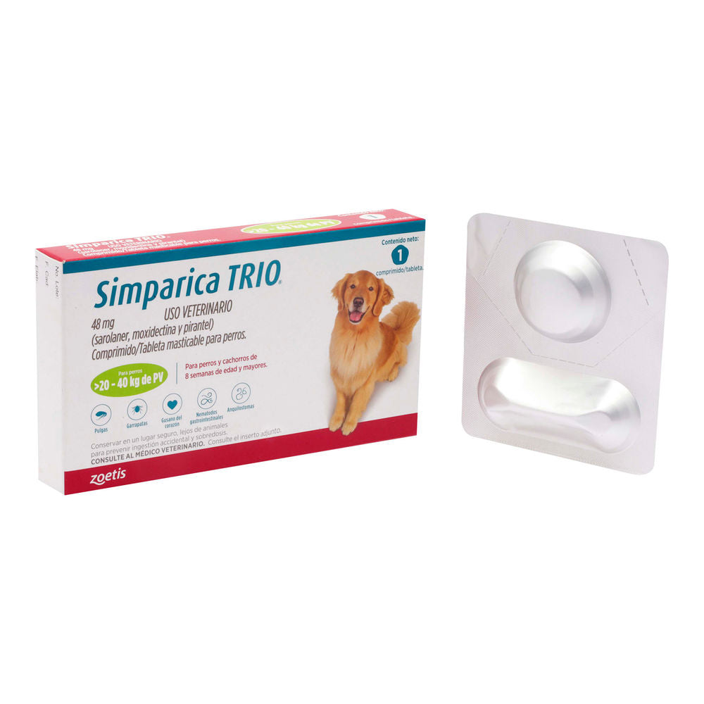 Simparica TRIO green 20.1-40 kg 1 tab