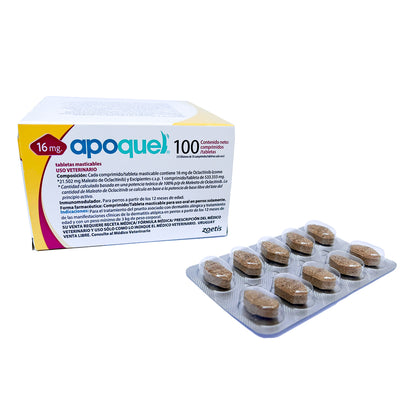 Apoquel Masticable 16 mg con 100 tabletas