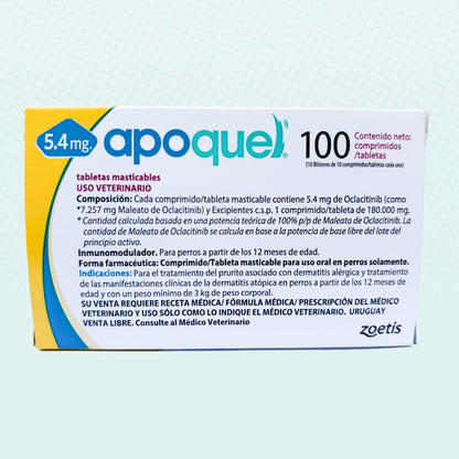 Apoquel Masticable 5.4 mg con 100 tabletas