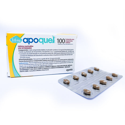 Apoquel Masticable 3.6 mg con 100 tabletas