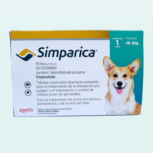 Simparica 40 mg. 1 tab.