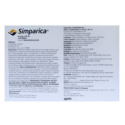 Simparica 80 mg. 1 tab.