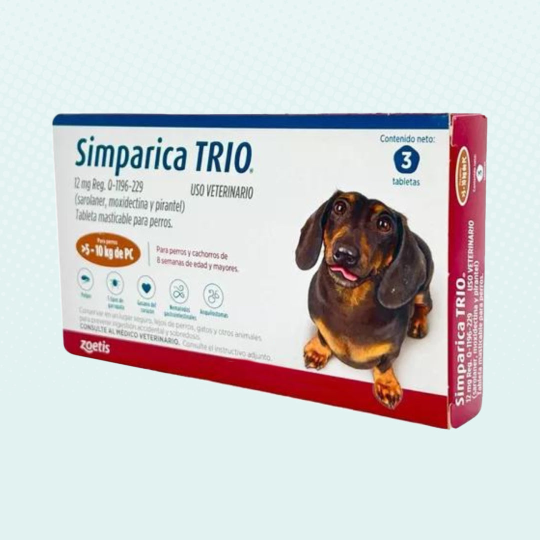 Simparica TRIO caramel 5.1-10 kg 3 tabs